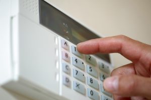 panel de control de alarma