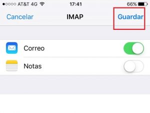 Instalación de correo en iPhone